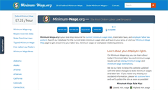 Desktop Screenshot of minimum-wage.org