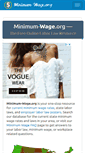 Mobile Screenshot of minimum-wage.org