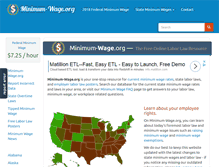 Tablet Screenshot of minimum-wage.org